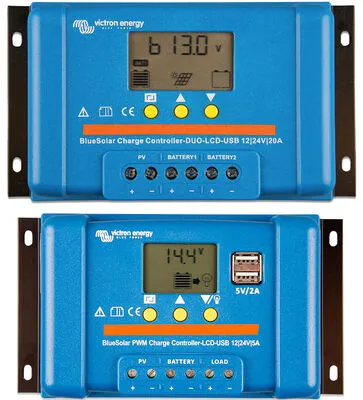 BLUE szolár PWM töltésvezérlő (duo) l@