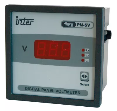 Voltmérő digitális 3 fázisú direkt 500V AC 72x72mm