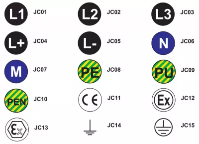 Öntapadós jelzőcimke d=20mm L1