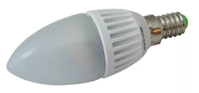 LED E14 gyertya 5W 2700K 370lm 25 tejüveg