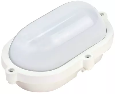 LED hajólámpa 8W 4000K 640lm ovális IP65, műanyag ház, fehér