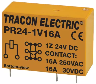 Print relé 24V DC 1 váltó