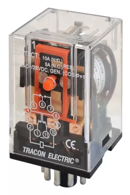 TRACON relé 220V AC 11 lábas relé