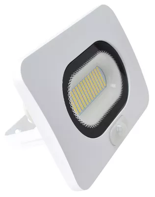 LED fényvető+mozgásérzékelő 50W 4000K 3750lm IP65 220-240V AC fehér