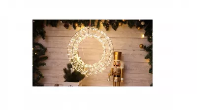 XMAS LED KARÁCSONYI KOSZORÚ 3000K 3,6W 480LED