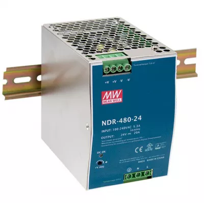 TÁPEGYSÉG NDR 480-24 480W 24VDC 0-20