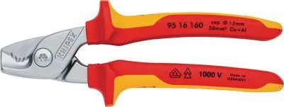 Kábelvágó olló 9516160 1000V Knipex 9516 StepCut