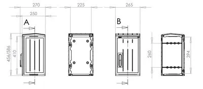 PVT-K-26x57/25 ÜRES SZEKR LÁB NÉLK JB 26x59