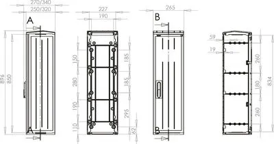 PVT-K 26x88/25 ÜRES SZEKR LÁB NÉLK JB 26x90