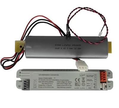 Inverter LED 10-150W 6,4V @ LED 10-150W LiFePO4 6.4V 3000mAh 3h