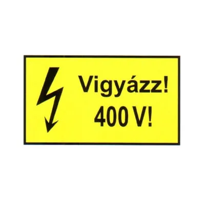 SCHRACK jelölőmatricavigyázz!400V