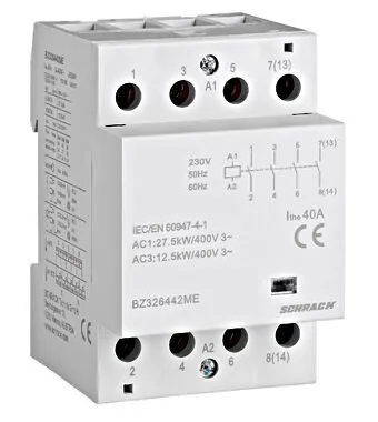 SCHRACK mágneskapcsoló 40A/4 záró/230V