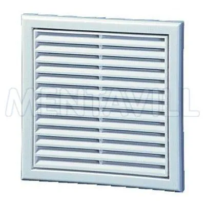 Ventilátor zsalu d125 187x187mm fix műanyag