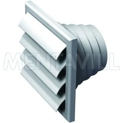 Ventilátor zsalu d125 187x187mm grav. 100--130mm csőcsatlakozóval