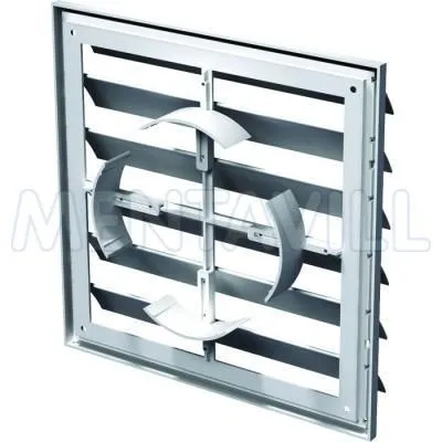 Ventilátor grav. zsalu 250x250/d100-150 100-150mm csőcsonkkal