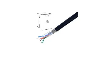 SF/UTP CAT5e 2x2x26 AWG DUPLÁN ÁRNYÉKOLT