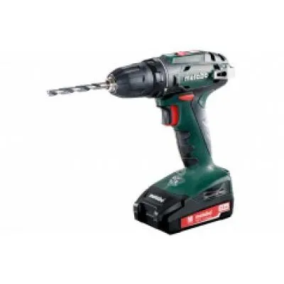 METABO BS18 akkus fúró-csavarozó@ 2x18V/2Ah Li-Ion; akkutöltő SC60 P