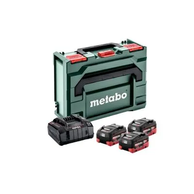 METABO akku 5.5 Ah alapkészlet@ 3 db LiHD 18V/5,5Ah; ASC 145 töltő+táska