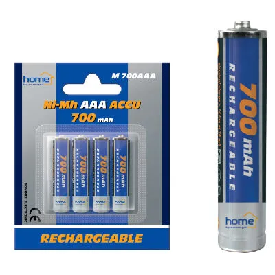 HOME tölthető elem (akku) AAA (micro) 700mAh NiMH 4db/csomag