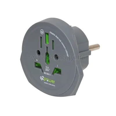 Utazó adapter 100V/1600W 250V/4000W