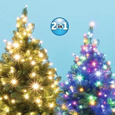 Xmas LED-es dual color fényfüzér 20 állófényű 2 színvariáció,távirányító