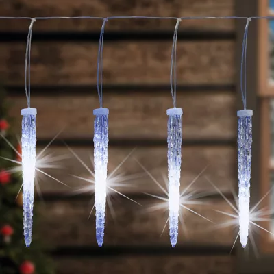 Xmas jégcsap fényfüzér 180LED hideg