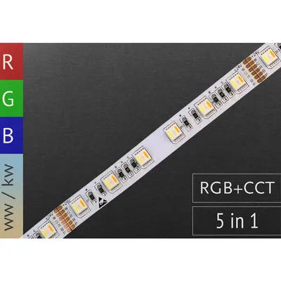 LED szalag 60LED IP20 RGB+CCT 18W /M SMD5050