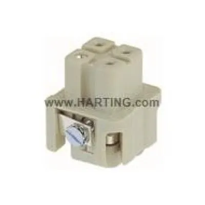 Harting csatl.betét apa 3P+f