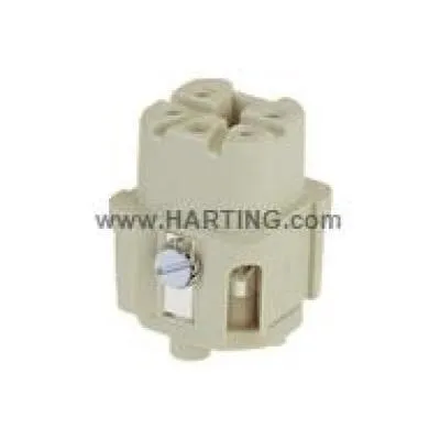 Harting csatl.betét anya 4P+f