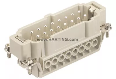 Harting csatl.betét apa 16P