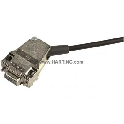 HARTING 9P fém ház D-SUB INC 4-40