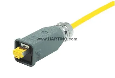 HARTING RJ45 aljzat 8P. data 3A. 10G