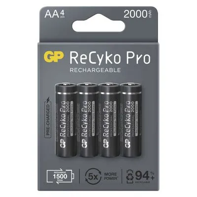 GP RECYKO PRO tölthető elem (akku) AA (ceruza) 2000mAh NiMH 4db/csomag