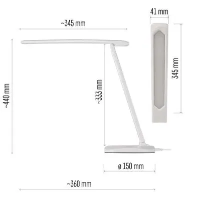 LED asztali lámpa 7,8W EMOS Chase LED asztali lámpa, fehér