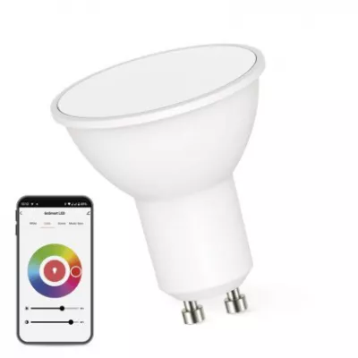 GOSMART LED izzó GU10 4,8W 400lm, RGB, dimmelhető, wifi