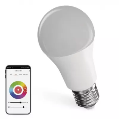 GOSMART LED E27 normál 11W 1050lm RGB, dimmelhető, wifi