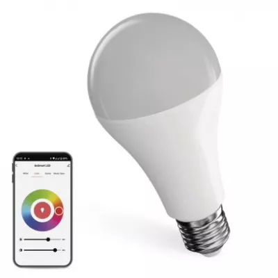 GOSMART LED izzó E27 normál 14W 1400lm RGB, dimmelhető, ZigBee