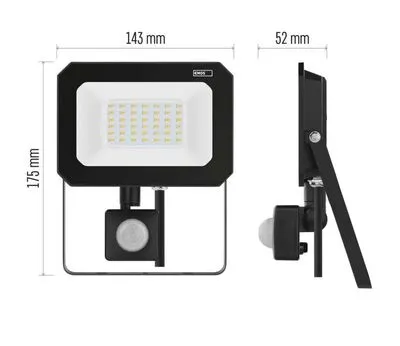 LED FÉNYV. MOZG.LAPOS 30W FK. LED reflektor SIMPO PIR 30 W