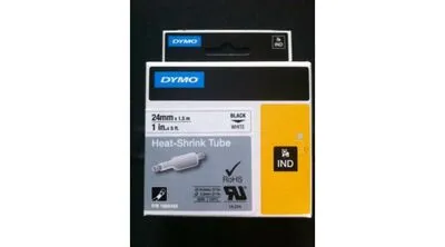 DYMO SZALAG ZSUGORCSŐ 24mm FK/FH@ 24mmx1,5m fekete/fehér 5,5-14,5mm