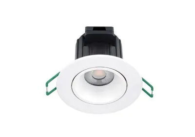 LED spot 9W 3000K beép. IP44 alu. Start spot alu 740lm 830 IP44 fehér