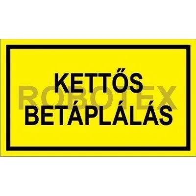 ÖNTAP.MATRICA 100x60mm KETTŐS BETÁP KETTŐS BETÁPLÁLÁS