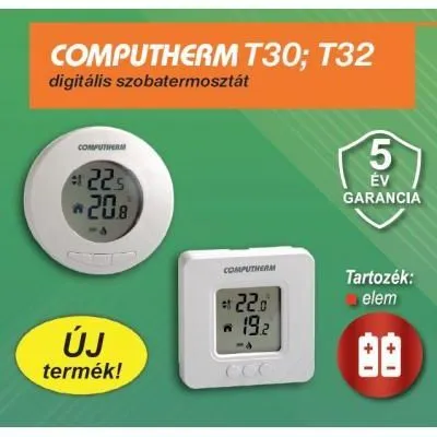 Szobatermosztát digitális T32 nem programozható@