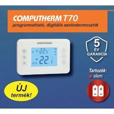 Szobatermosztát digitális T7 programozható@