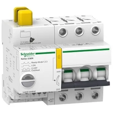 ACTI9 REFLEX IC60N beépített megszakító vezérlés, 3P B, 10A