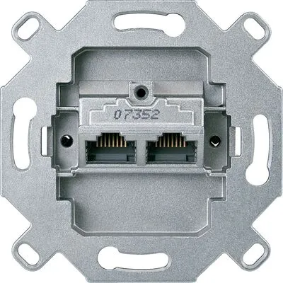 Merten 2xRJ45 CAT6A STP aljzat