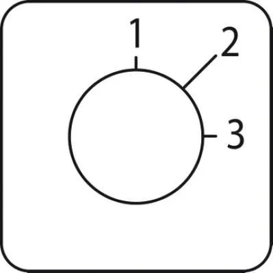 Harmony k bütykös kapcsoló címke 1-3 - 45 x 45 mm