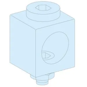 CSATLAKOZÓ KENGYEL 250A 1x185mm2 4db 07052 HELYETT !