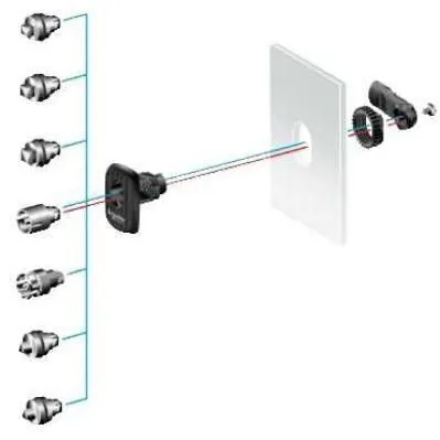 Kéttollú zárbetét 3mm S3D-hez