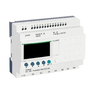 Vezérlőmodul LCD20I/O rel 24V/DC óra