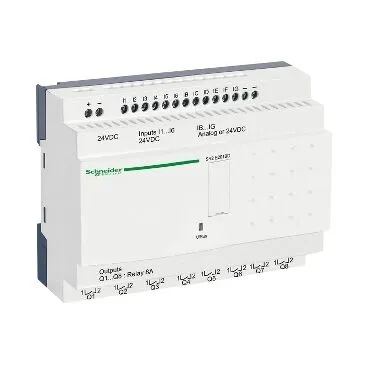 Vezérlőmodul 20 I/O rel óra 24V DC